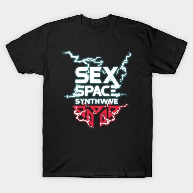 SEX SPACE SYNTHWAVE T-Shirt by METTASTATION